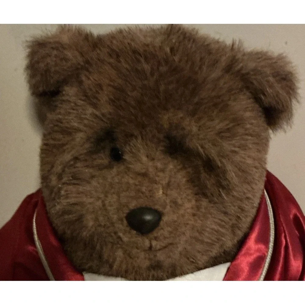 Vtg GUND 1983 Dennis Kyte ABINER SMOOTHIE Bear In Robe With Cookie Stuffed Plush